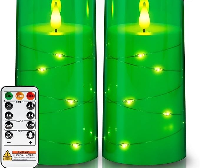 3" x 6" Flameless LED Pillar Candles with Remote