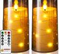 3" x 6" Flameless LED Pillar Candles with Remote
